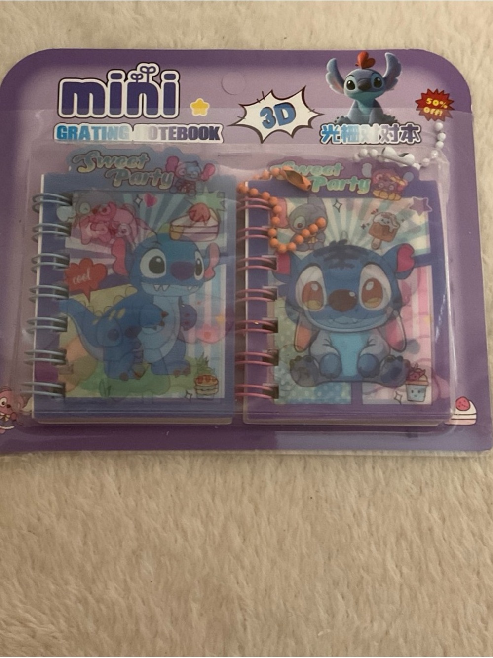 Mini 3D Spiral Notebook Set - Blue